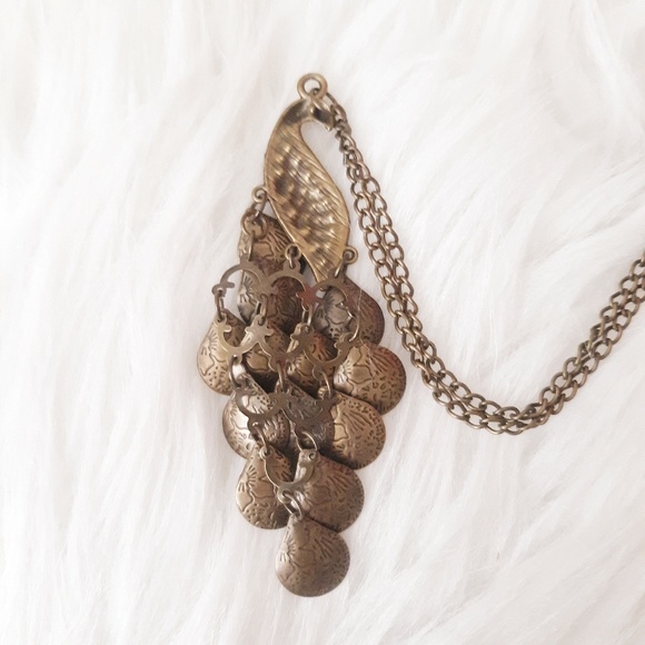 Vintage Rhinestone Peacock Pendant Necklace - Picture 5 of 6